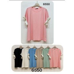 Blusa curvy de manga corta...