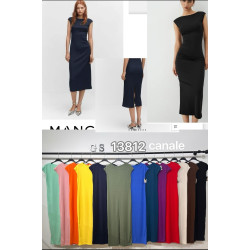 Vestido de canale largo