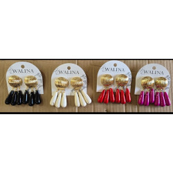 Pendientes colores y dorado...